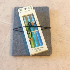 New! 1 ruled journal and 1 pack of felt tip black ink fine point (0.5mm)…